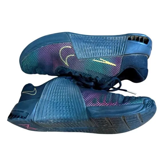 NIKE Metcon 9 PRM Black Fireberry Metallic Gold Shoes Women's 8.5 MINT CONDITION