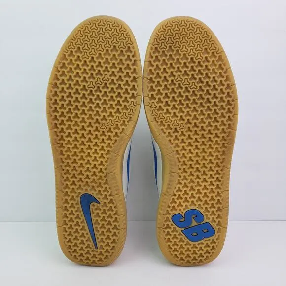 Nike Nyjah Free 2 SB Mens Size 12 White Light Photo Blue Gum Sneaker Shoes
