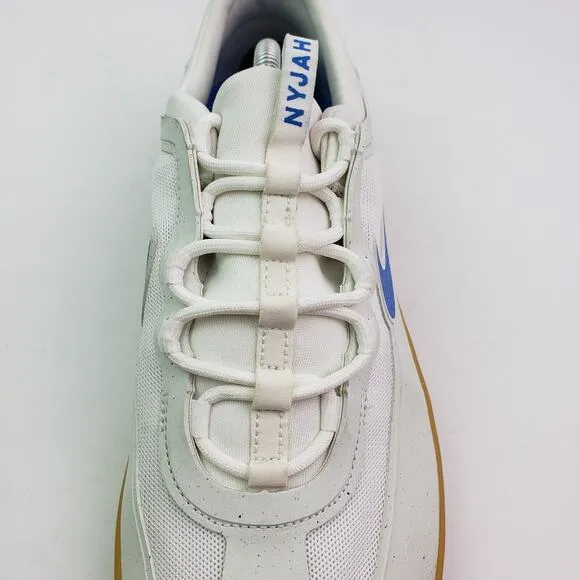 Nike Nyjah Free 2 SB Mens Size 12 White Light Photo Blue Gum Sneaker Shoes