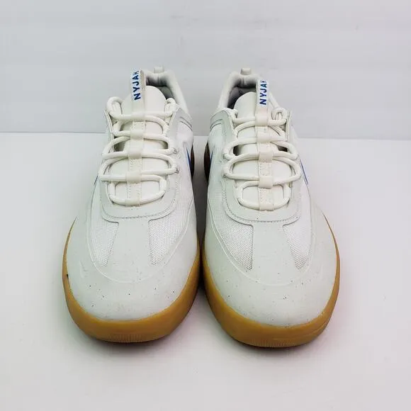 Nike Nyjah Free 2 SB Mens Size 12 White Light Photo Blue Gum Sneaker Shoes