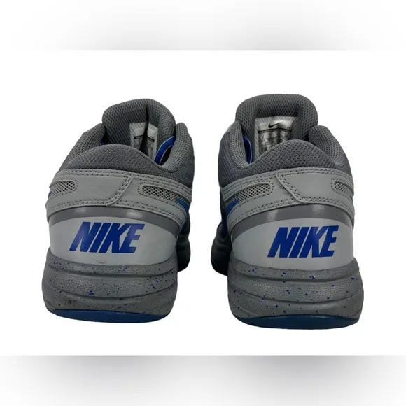 NIKE Overplay VIII (8) Mens US 8 Basketball Shoe Blue and Gray 637382 018