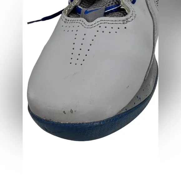 NIKE Overplay VIII (8) Mens US 8 Basketball Shoe Blue and Gray 637382 018