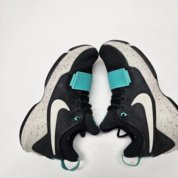 Nike PG 1 Paul George 878627-002 Men's Blk Light Aqua Basketball Shoes Size 7.5