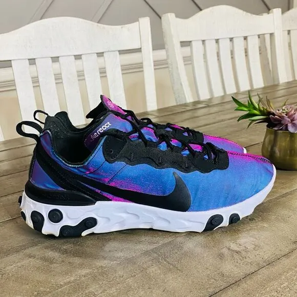 Nike React Element 55 PREMIUM Sunset Purple Running Shoes Women’s Size 10