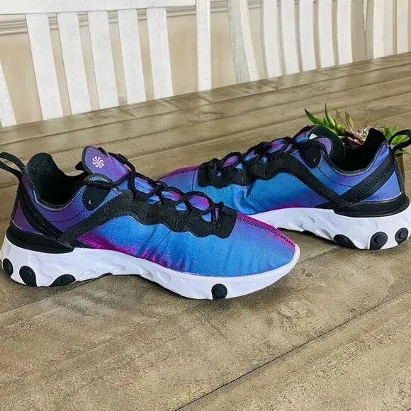 Nike React Element 55 PREMIUM Sunset Purple Running Shoes Women’s Size 10