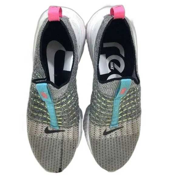 Nike React Phantom Run Flyknit 2-Men Sz 9.5-Crater Gray Running Shoes-CZ7865-100