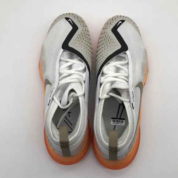 Nike React Vapor NXT HC White Orange Khaki Light Bone CV0724-103 Size 7