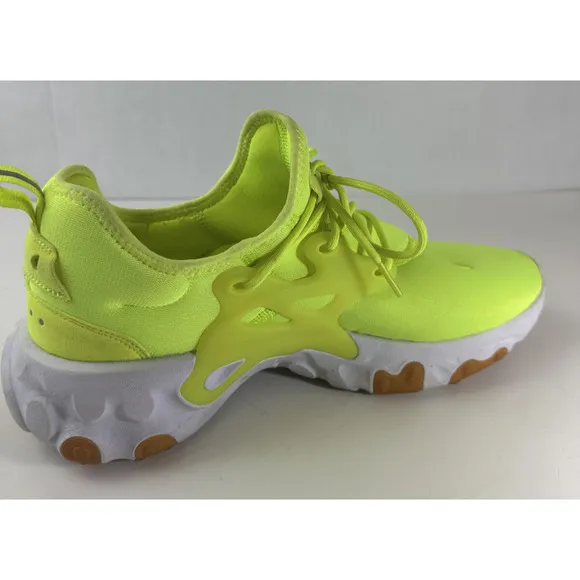 Nike Running Shoes Men's Size 11 React Presto AV2605-702 Neon Yellow Volt White