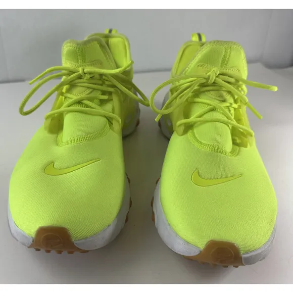 Nike Running Shoes Men's Size 11 React Presto AV2605-702 Neon Yellow Volt White