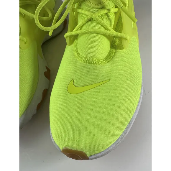 Nike Running Shoes Men's Size 11 React Presto AV2605-702 Neon Yellow Volt White
