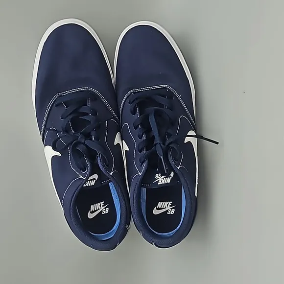 Nike SB Charge Men's Blue Canvas Skate Shoes Size 11