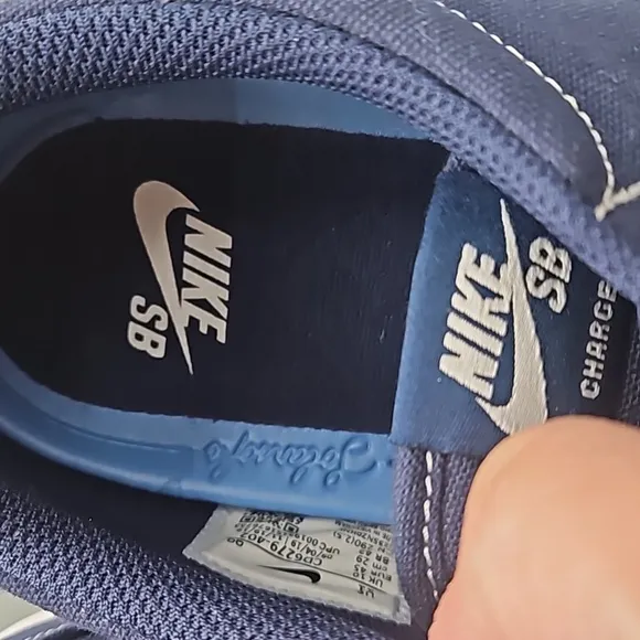 Nike SB Charge Men's Blue Canvas Skate Shoes Size 11