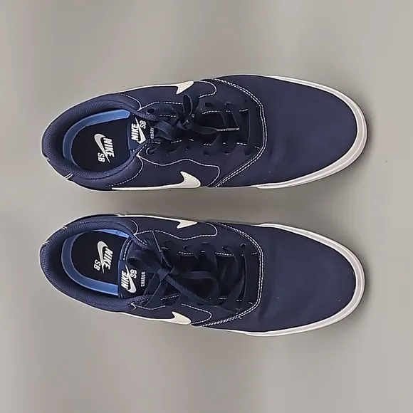 Nike SB Charge Men's Blue Canvas Skate Shoes Size 11