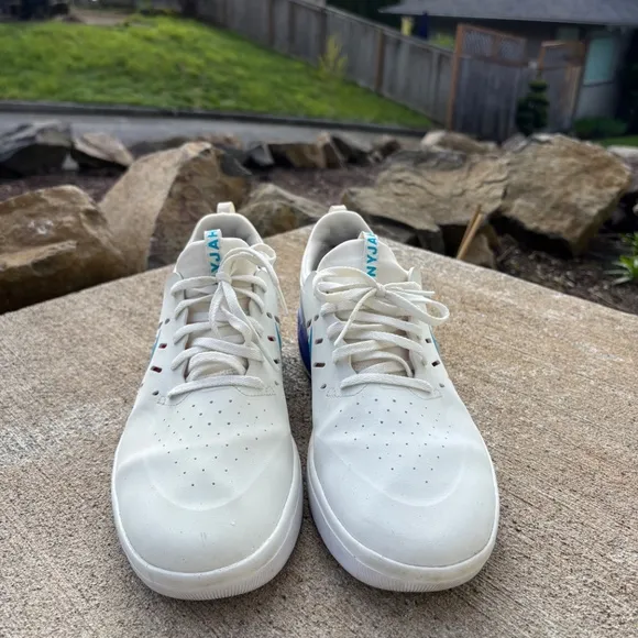 Nike SB Nyjah Summit White Light Blue Fury Men's Size 12 Running Shoes S…