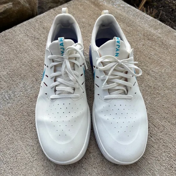 Nike SB Nyjah Summit White Light Blue Fury Men's Size 12 Running Shoes S…