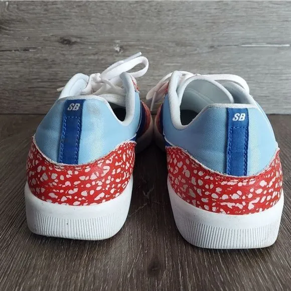 Nike SB Team Classic Dorm Room Psych Red, Blue &amp; White Skate Shoes Size 11