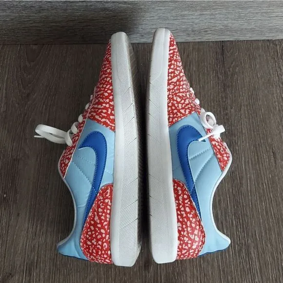 Nike SB Team Classic Dorm Room Psych Red, Blue &amp; White Skate Shoes Size 11