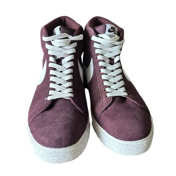 NIKE SB Zoom Blazer Mid Skate Shoes size 11.5 Burgundy