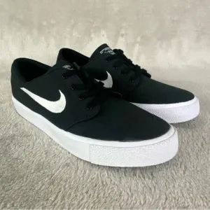 Nike SB Zoom Stefan Janoski Boys Kids Sneakers Shoes Size 7 Y Black Canvas NEW