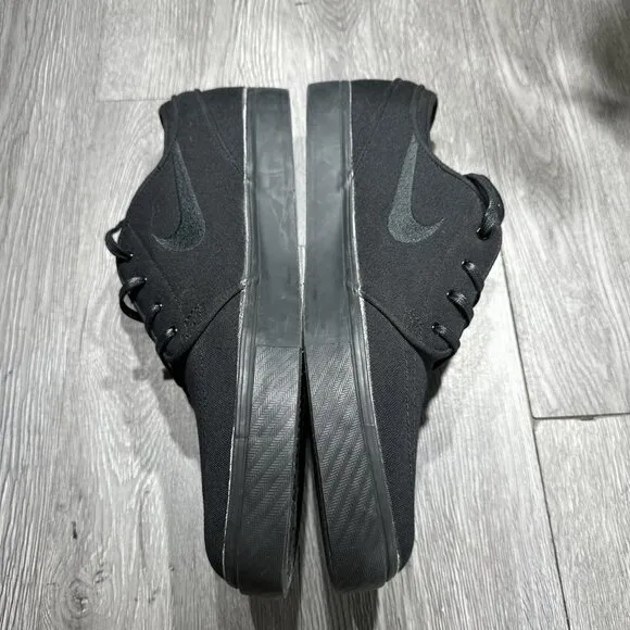 Nike SB Zoom Stefan Janoski Men's Sneakers Shoes Sz  14 Triple Black Canvas Rare