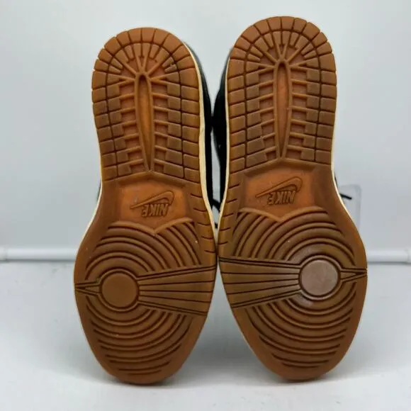 Nike Shoes Womens 7 Dunk Sky Hi Hidden Wedge Black Leather Gum 528899-012
