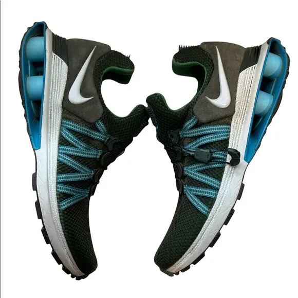 Nike Shox Gravity Sequoia Light Blue Fury Size 9.5