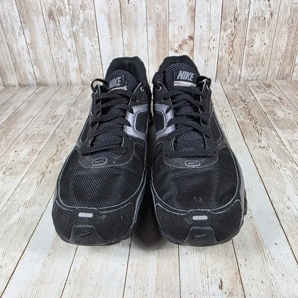 Nike Shox QT Running Shoes Cushioned Athletic Sneakers Black Silver 14‎