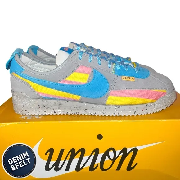 Nike Unisex CORTEZ &quot;UNION - GREY/BLUE&quot; | The Union x Nike Collab Shoe/Sneaker🩶