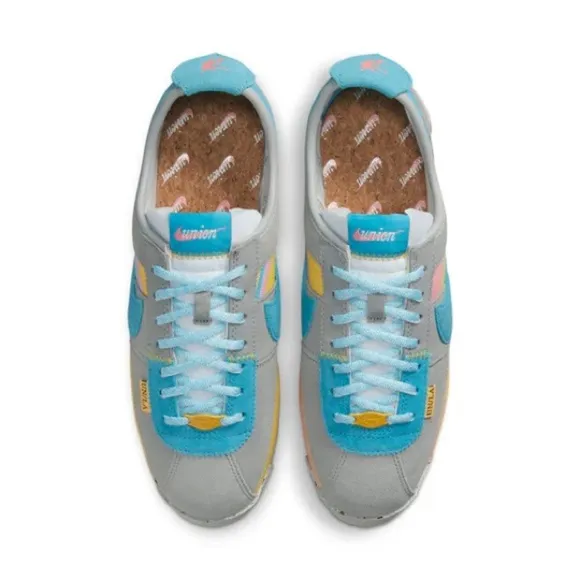 Nike Unisex CORTEZ &quot;UNION - GREY/BLUE&quot; | The Union x Nike Collab Shoe/Sneaker🩶