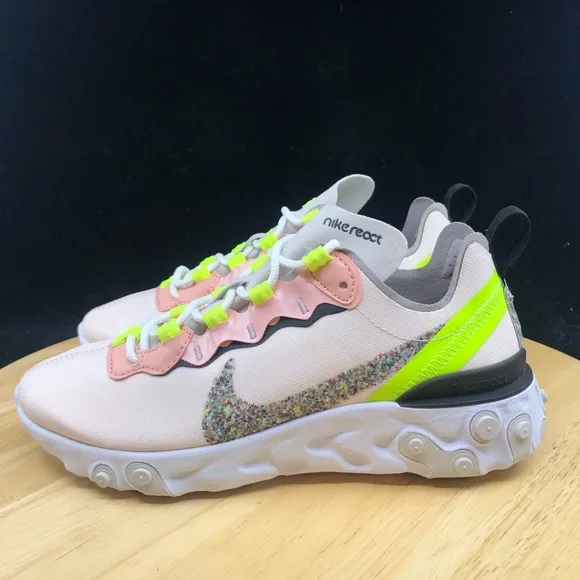Nike Wmns React Element 55 PRM Light Soft Pink Women Running Shoes CD6964-600