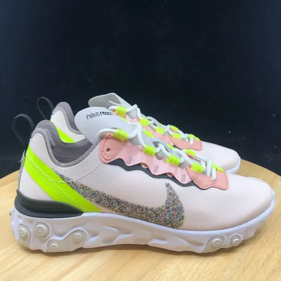 Nike Wmns React Element 55 PRM Light Soft Pink Women Running Shoes CD6964-600