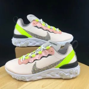 Nike Wmns React Element 55 PRM Light Soft Pink Women Running Shoes CD6964-600