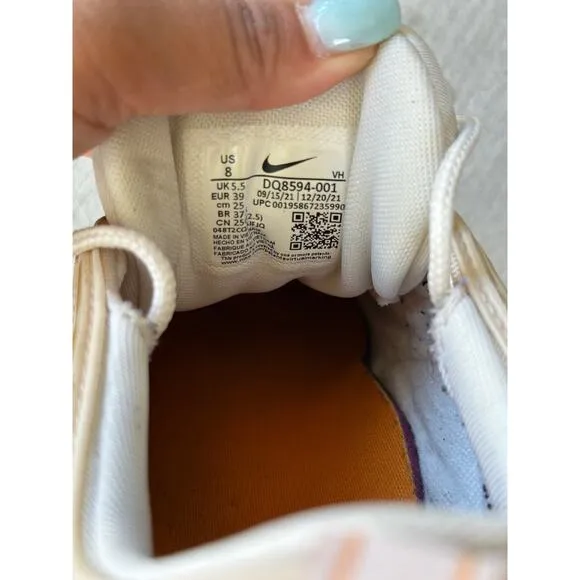 Nike Women's 8 Air Max 97 Lace Up Low Top Sneakers Shoes Phantom Light Curry
