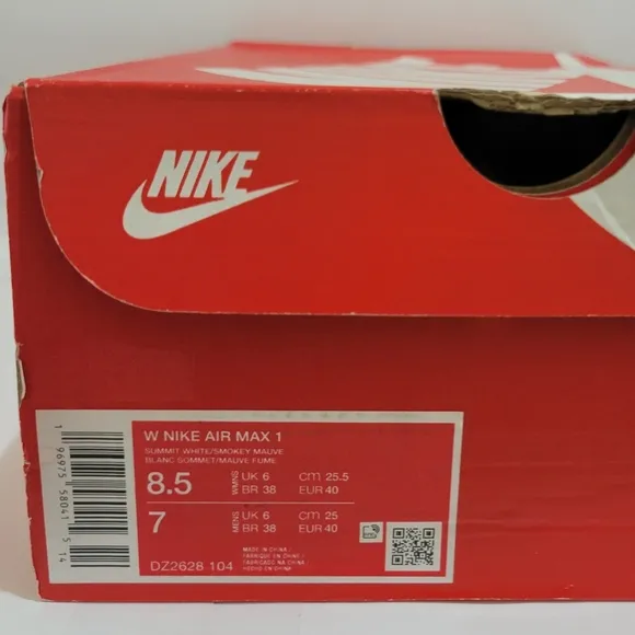 Nike Women's Air Max 1 Summit White Smokey Mauve