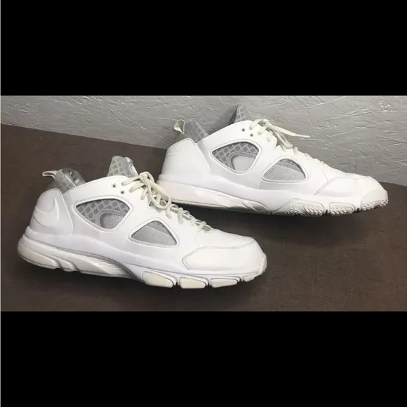 NIKE Zoom Huarache TR Low Men's 15 White, Wolf Grey Trainers Sneakers 442243-111