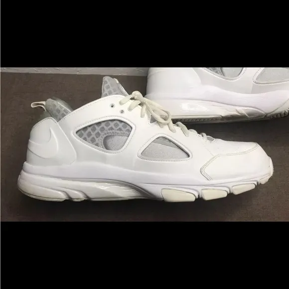 NIKE Zoom Huarache TR Low Men's 15 White, Wolf Grey Trainers Sneakers 442243-111