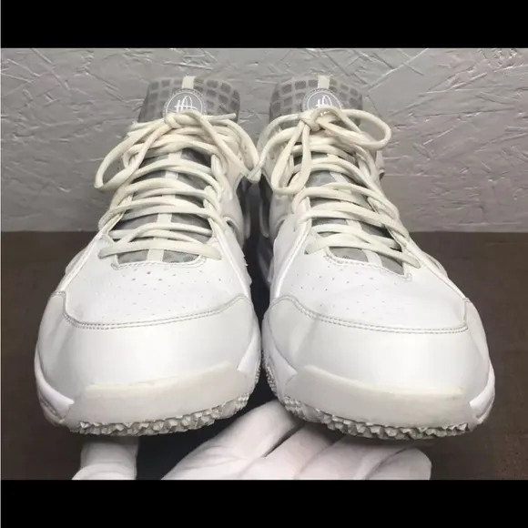 NIKE Zoom Huarache TR Low Men's 15 White, Wolf Grey Trainers Sneakers 442243-111