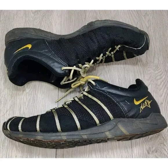 NIKE Zoom JST Michael Johnson '96 Olympics Vintage Men's 11 Black Golden Shoes