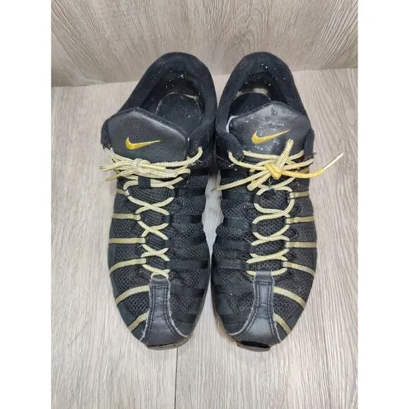 NIKE Zoom JST Michael Johnson '96 Olympics Vintage Men's 11 Black Golden Shoes