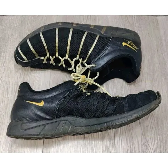 NIKE Zoom JST Michael Johnson '96 Olympics Vintage Men's 11 Black Golden Shoes