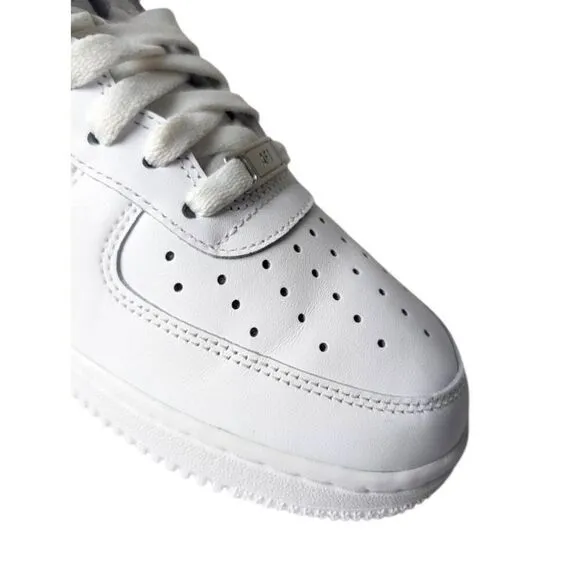 NIKE Air Force 1 Low &quot;White' Sneakers Size 8