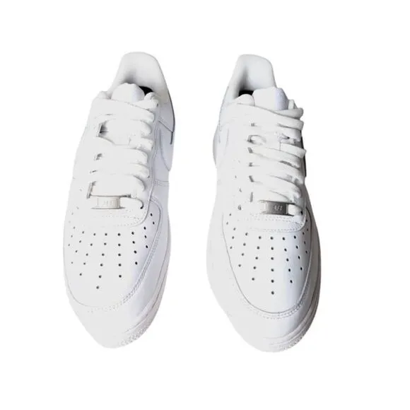 NIKE Air Force 1 Low &quot;White' Sneakers Size 8