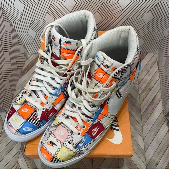 Nike Blazer Multi-Color Mid shoes Patchwork size 12