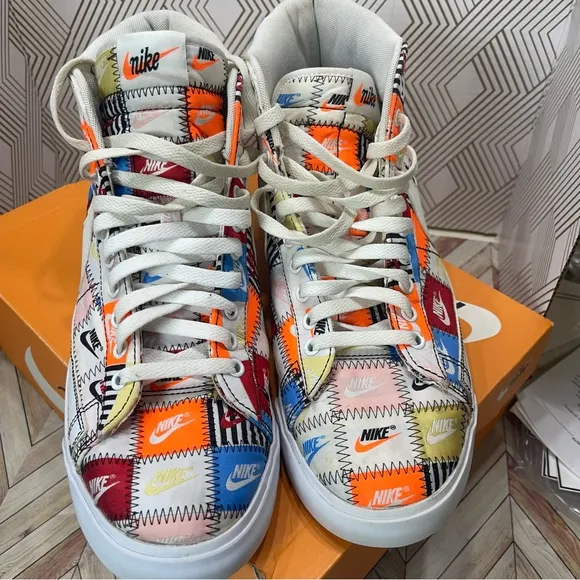 Nike Blazer Multi-Color Mid shoes Patchwork size 12