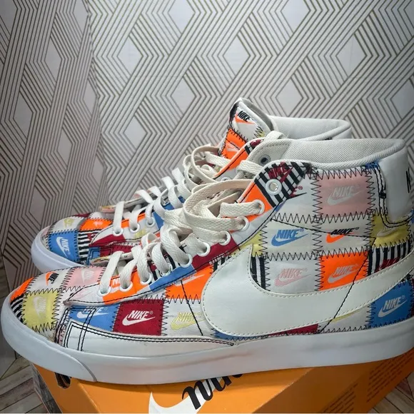 Nike Blazer Multi-Color Mid shoes Patchwork size 12
