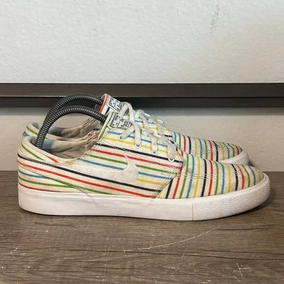 Nike Zoom Stefan Janoski Canvas Men’s Athletic Skate Shoes Size 8.5 Multicolor