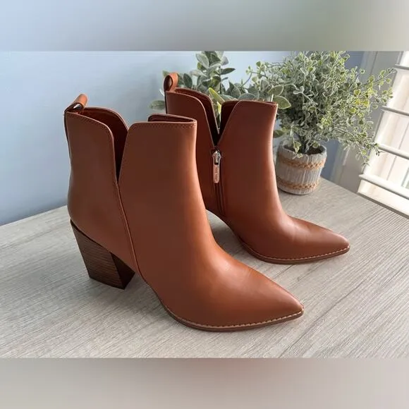 NINE WEST Women's Birds Block Heel Booties