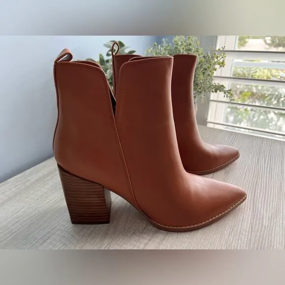 NINE WEST Women's Birds Block Heel Booties