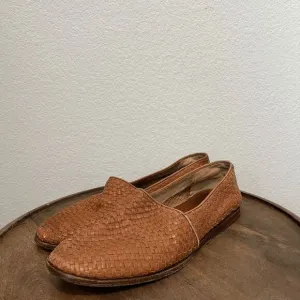 Nisolo Brown Leather Alejandro Woven Slip-On 2.5 Dress Shoes Men's Size 10