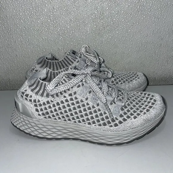NOBULL Diamonds Knit Runner Shoes – Grey – Unisex M5.5 / W7 – New Without Box